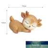 Resin Sleeping Baby Deer Mini 3D Elk Christmas Ornaments Cute Decor for Home Garden Car Xmas Party Table Decoration Kids Gift Factory price expert design Quality