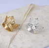 50 pièces couronne anneau de serviette avec diamant exquis porte-serviettes boucle de serviette pour hôtel mariage fête Table décoration DAP106