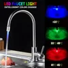 LED Water Faucet Strumień Light Luminous Zmiana Kolor Wody Dotknij Opryskiwacz Wody LED Głowy Light-Up Glow do kuchni Dostęp do łazienki