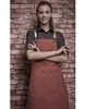 Heavy Duty Waxed Canvas Work Apron with Tool Pockets, BBQ Coffee Bib Chef Kitchen Apron,Cross-Back Straps & Adjustable M-L 211222