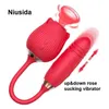 NXY Vibrators Niusida Double Headed Rose Toy Vibrator para Mujeres Juguetes Sexuales Mujer Adulto 0104