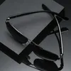 New Fashion Solglasögon Metal Square Mäns Förar Speglar Retro Anti-Glare Solglasögon UV 400 Driver Glasögon