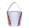Påsk handväska basket påskkorg sport kanfas totes fotboll baseball fotboll softball buckets lagringsäck godis handväska zc019