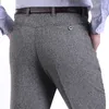 MRMTブランドの男子ズボン中年のズボンのズボンのカジュアルなゆるい薄いズボンの男性ストレートハイウエストマンズボンパン