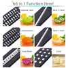 Multi Tools Vegetable Fruit Mandoline Slicer Cutter Grater Potato Carrot Cheese Peeler Cutting Kitchen Accessories 6 Stainless Steel Blade YL0238