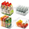 Fridge Organizer Drawer Basket Pantry Food Storage Fresh Spacer Layer Storage Rack Fruits Vegetables Snack Boxes Kitchen Tools 210315