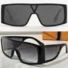 Lunettes de soleil Designer Hommes Femmes Mode Lentille une pièce avec lettres Lunettes de visage incurvées Larges jambes de miroir Couverture Coin des yeux Design Voyage Vacances 2X8H