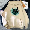 Mäns Hoodies Sweatshirts Genshin Impact Xiao Mask Fangs Graphic Hoodie Unisex Hip Hop Streetwear Sweatshirt Långärmad Pocket Kpop Graff