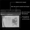 4x3 tum Namn ID Badge Health Record Card Holder Case Files With Lanyard Clip Cards Protector Clear Plastic Waterproof Business 44728325