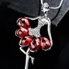Bajkowy naszyjnik wisiant kobiecy biżuteria moda moda łańcuch sweter naszyjnik urok kryształowy Anioł naszyjniki