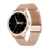 Super Slim Fashion Women Smart Watch 2021フルタッチラウンドスクリーンAndroidおよびiOS8144248用の女性心拍数モニター用スマートウォッチ