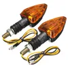 2 clignotants de moto en carbone marqué E, Mini indicateurs de flèche, ampoule 12V