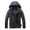 Winter Parka Men Waterproof and Velvet Thickened Warm Fleece Jacket Men Military Uniform Hooded Jacket Men Winter Jacket 211104