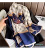 Marque de luxe été femmes écharpe mode foulards en soie femme châle Foulard plage couvertures Wrap Bandana paréo dames 180x100cm