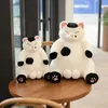35cm / 45cm kawaii plush gordo gato brinquedos enchido bonitos gatos preguiçosos bonecas crianças boneca presente bonito brinquedo animal decoração de casa macio almofadas LA317