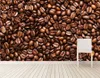 カスタム3D Murals.Coffee Beansの壁紙、コーヒーショップレストランキッチンリビングルームテレビソファーウォールベッドルーム防水壁紙