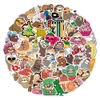 50Pcs/Lot 2 Style Wholesale Cartoon Cute Sloth Stickers Waterproof No-duplicate sticker For Kids Toys Notebook Skateboard Bottle Car decals