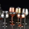 18/8 Stainless Steel Wine Goblet Cocktail Glasses 500ml/17oz 450ml/15oz 350ml/12oz Champagne Cup Martini Glass Stemmed Unbreakable 1-Wall