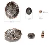 Alloy Lotus style Fragrance lamps incense holder Joss stick Fumigation furnace sticks holders