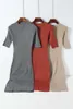 Lente zomer zwarte trui jurk vrouwen korte mouw bodycon kneep mode dames causale gebreide lange robe vertido mujer 210525