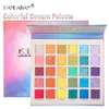 Vattentät långvarig handaiyan 30 färger Ögonskugga Makeup Matte Shimmer Eye Pressed Powder Rainbow Palette För Kvinnor Skönhet Lätt att bära DHL Gratis Kosmetika