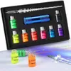10 PcsBox Crystal Glass Pen With UV Lamp Invisible Fluorescence Inks Dip Pen Gifts Stationery Writing Drawing Creative Supplies5349246