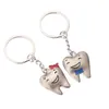 Newlovely Metal Mini Gouse Keyring Unisex Сумка Автомобиль Ключ Цепные аксессуары Подарок 2 Цвета Улыбка Зубы Подвеска Beychain EWE7486