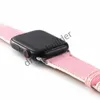 أزياء Watchbands for Apple Smart Strap Watch Band 41mm 45mm 42mm 38mm 40mm 44mm Iwatch 3 4 5 6 7 Bands Leather Strap Bracelet Stripes Watchband Gfgt
