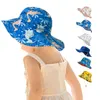 Sommar baby hatt för tjejer panama barn bucket hattar våren höst resa strand stor rand babe cap tjej sunhats 24 färger