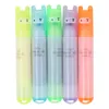 Rabbit pen game, mini Kawai highlight pen, office supplies, stationery, writing tools, 6 units / set