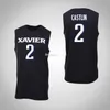 Nikivip Xavier Musketeers College 22 Kaiser Gates Basketball Jersey 2 Kyle Castlin 11 Keonte Kennedy 12 Dontarius James Stitched Custom Number Name
