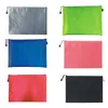 Filing Supplies A4 PVC Oxford Cloth Document Bag Waterproof Zipper Grid File Storage Bags Stationery Document Pouch Files Sorting Folder Office School 0289