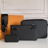 2021 Lüks Tasarımcılar Yüksek Kaliteli Çanta Tasarımcısı Omuz Çantaları Moda Çanta Cüzdan Telefon Üç Parçalı Kombinasyon Çanta Ücretsiz Gemi