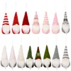 Dekoracje choinkowe Pluszowe Gnome Lalki Wisiorek Wiszące Ornament Nowy Rok Party Dostawy Home Decor XBJK2108