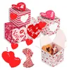 Cadeaux de fête roses Wrap Fournitures Saint Valentin Hug Love Kiss Me Cookie Coffret cadeau Carton tridimensionnel Couple Cadeaux avec cartes et corde gratuite DHL HH21-851