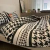 Bettwäsche -Sets nordischer Stil Liebe Quilt Cover vierköpfige Set von 1,5 m 1,8 m