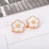 2021 Europejska luksusowa najlepsza marka 925 Srebrny Rose Gold Ear Clip Naturalny kamień szlachetny Ladies Spring Fashion Biżuter