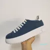 Top Kwiaty Kobiety Platformy Buty Out Lace-Up Sneakers Skórzana Jakość Czas Calfskin Trenerzy Runner 3D