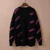 Dames truien modeontwerper sweaters casual hiphop stijl rond lange mouwen wollen trui jassen