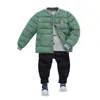 男の子と女の子の秋と冬の漫画エルクの赤ちゃんの赤ちゃんの子供の綿のジャケット固体暖かいコート2-13年211111