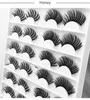 15 ~ 20mm Longo Mink Hair Falso Eyelashes 5d Olho Fluffy Lashes Extensões My1573