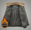 Men Bomber Jacket Winter Warm Men's Baseball Jackets Fleece Casual Tactical Outerwear Thick Man Coats Stor storlek M-5XL
