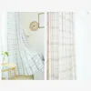 Curtain & Drapes White Sheer Curtains For Bedroom Modern Plaid Blue Tulle Living Room Balcony Window Voile