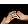 Clássico 925 prata esterlina criado 3ct simulado diamante anéis de noivado de casamento para mulheres três estilos anel de banda jóias5763972