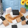 Present Wrap 10st 9Sizes Party Supplies Smycken Craft Wedding Event Wraping Cardboard Package Candy Storage Kraft Paper Box