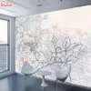 Wallpapers Rose 3D voor Woonkamer Slaapkamer Floral Wall Papers Papers Home Decor Mural Muren Wallpaper Peel en Stick Contact Roll