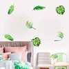 Väggklistermärken Tropisk grön PVC Självhäftande tapet Bedroom Vardagsrum Dekoration DIY Art