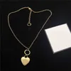 Orecchini da collana del cuore più recenti Lettera Stampa Stampato Orecchino a ciondolo Women Classic Party Gift Set di gioielli