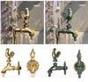 Forma de jardim ao ar livre Forma animal Bibcock Antique Brass Golfinho Torne para lavagem MOP / Jardim Regador de Animais Torneira