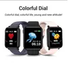 B57 çok fonksiyonlu su geçirmez smartwatch android ios için mobil kalp hızı monitörü kan basıncı fonksiyonu akıllı bilezikA04A46A48
